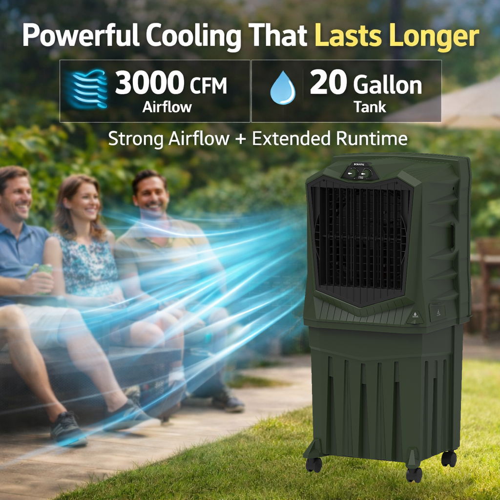 plant air cooler Air Force 90 3000 CFM 3-Speed Portable Evaporative Cooler for 900 sq. ft