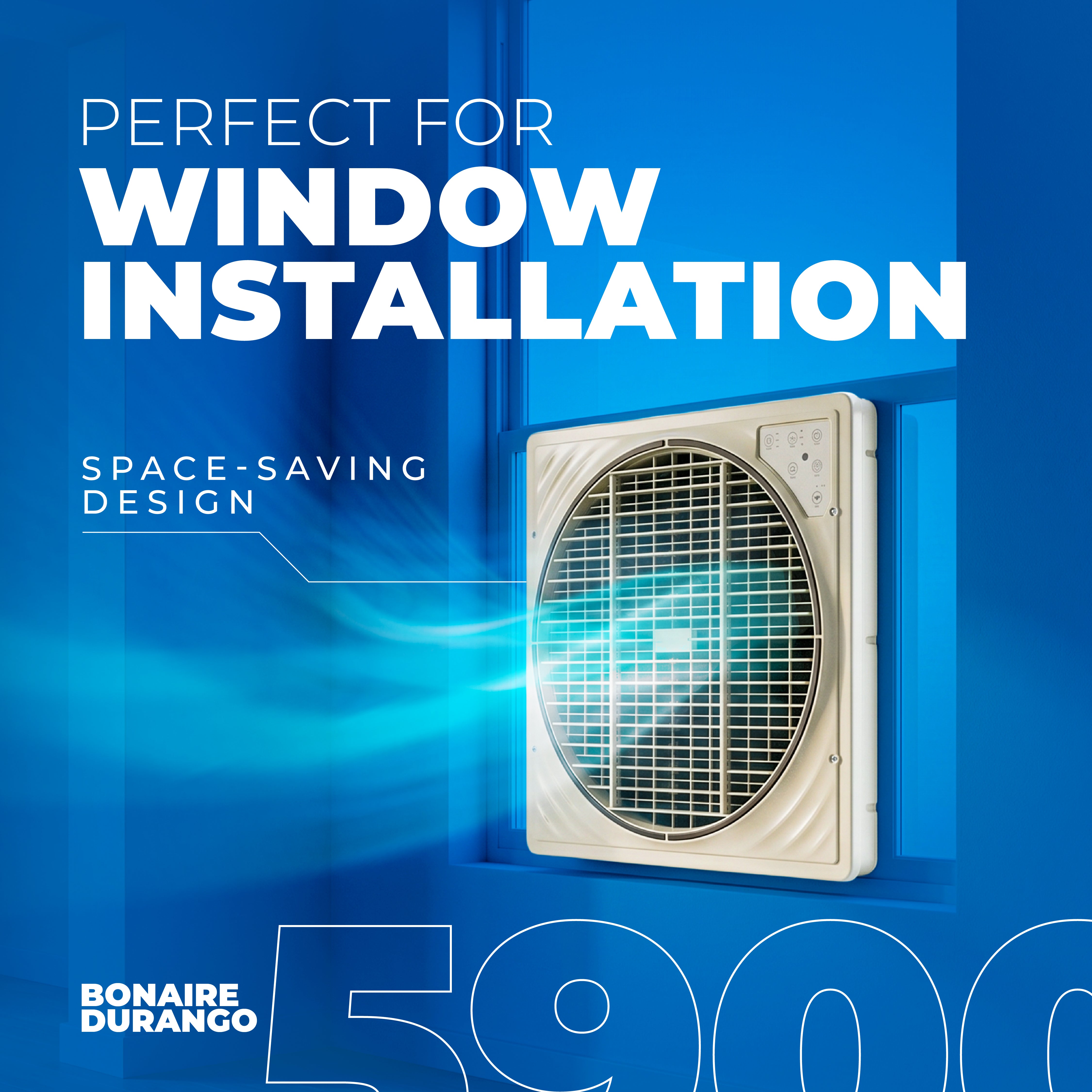 Buy Bonaire Durango 5900 CFM Window Evaporative Air Cooler Grey